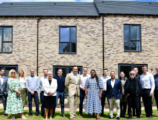 Representatives from Wavensmere and The Galliard Apsley Partnership at Belgrave Village, Birmingham.