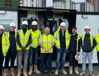 Galliard’s Wall of Kindness Initiative in Nine Elms