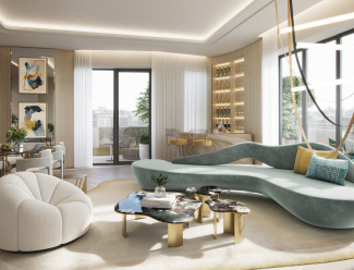 A look inside a penthouse at TCRW SOHO. A look inside a penthouse at TCRW SOHO.
