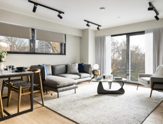 An open-plan living area at Newham's Yard. An open-plan living area at Newham's Yard.