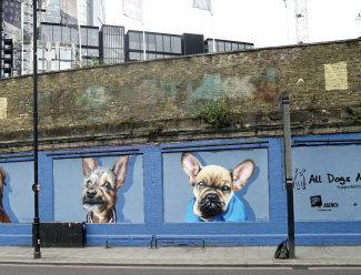 The Stage, Shoreditch, Conde Nast, Galliard Homes, Art Wall